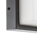 Utend⌀rs vegglampe Babett E27 m/sensor grafitt