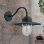Utend⌀rs vegglampe Edward vintage-stil antrasitt