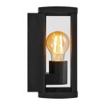 Utend⌀rs vegglampe Luchy, lykt, svart, metall, E27