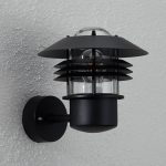 Vakker Vejers utend⌀rs vegglampe i svart