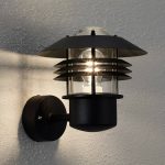 Vakker Vejers utend⌀rs vegglampe i svart