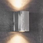 Vegglampe utend⌀rs Canto Maxi Kubi 2 17 cm galvanisert