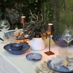 Zafferano Poldina mikro oppladbar lampe IP65 corten