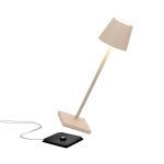 Zafferano Poldina mikro oppladbar lampe IP65 sand