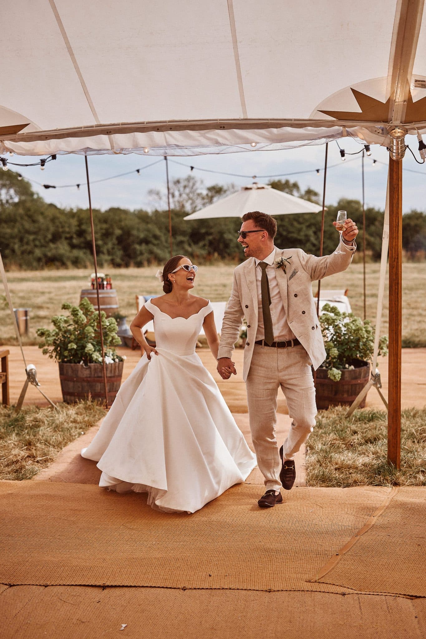 Wedding Photographer Sailcloth Marquee