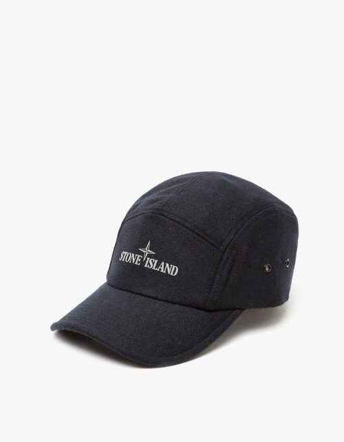 Stone Island Cap_navy_wool_front