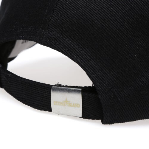 Stone Island cap_sort med farve logo_back