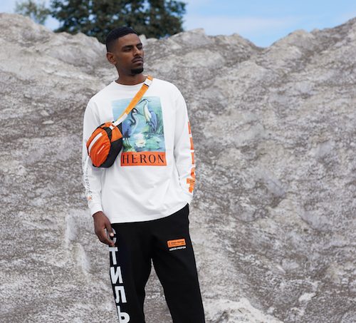 FOR YOU, THE WORLD: THE HERON PRESTON AW17 COLLECTION hvid orange trøje