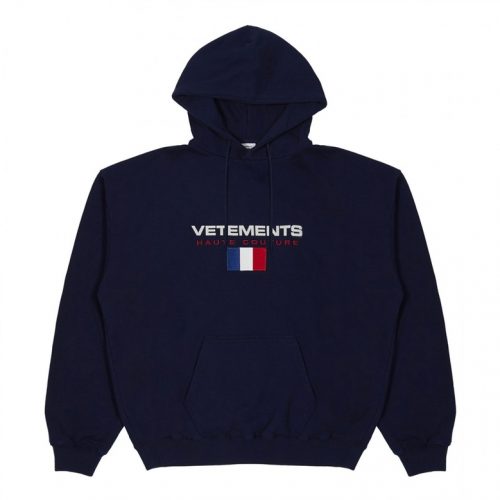 Vetements hoodie blå bordeux