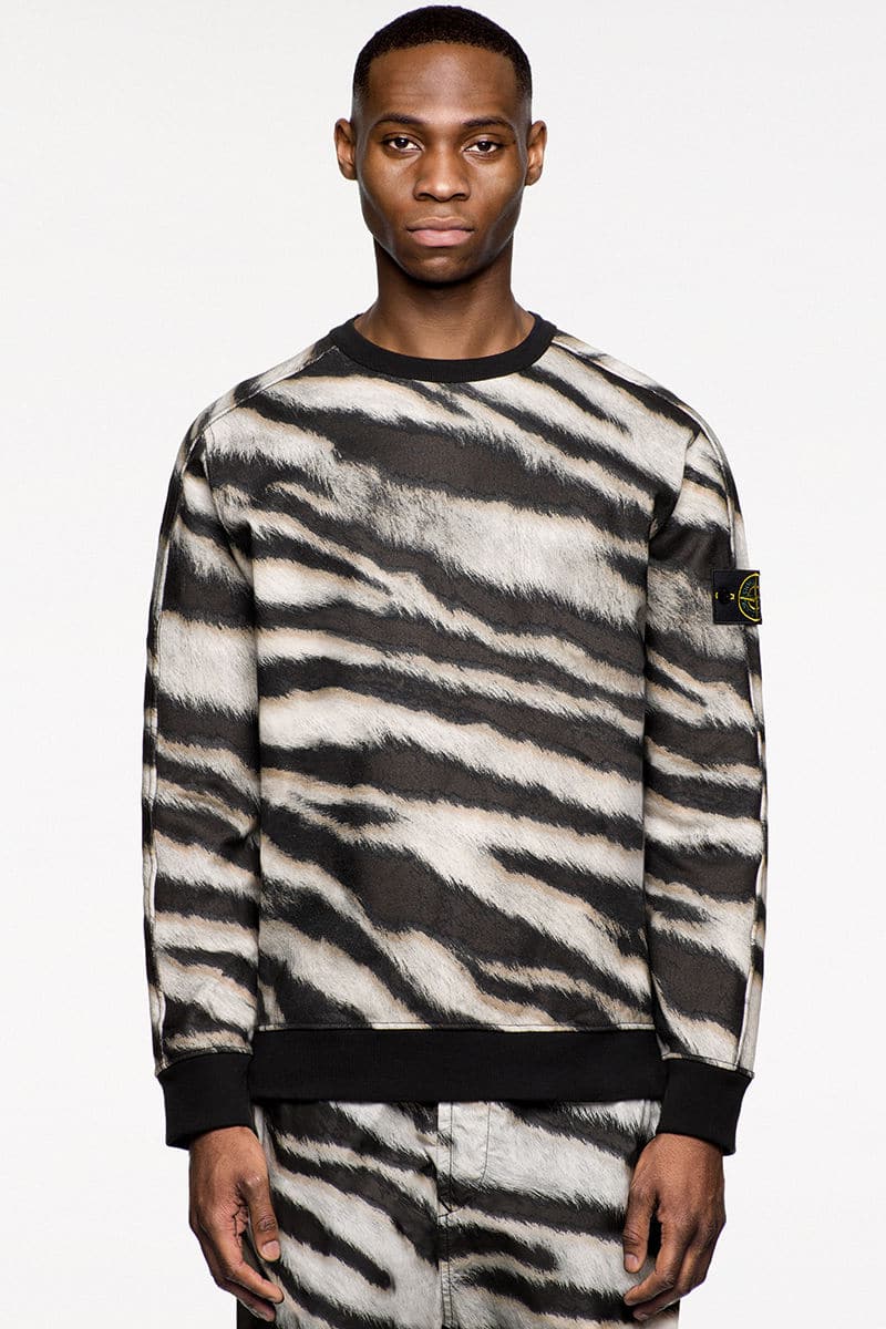 zebra mønster stone island