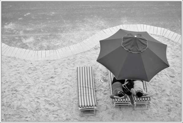 Paris, Paris plage, parasol, sable