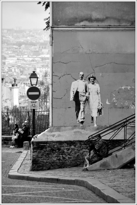 Paris, Montmartre, escaliers