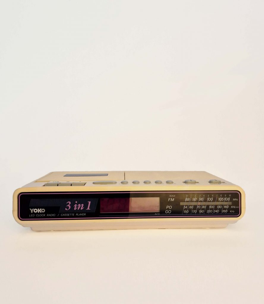 Clockradio fra 1980'erne