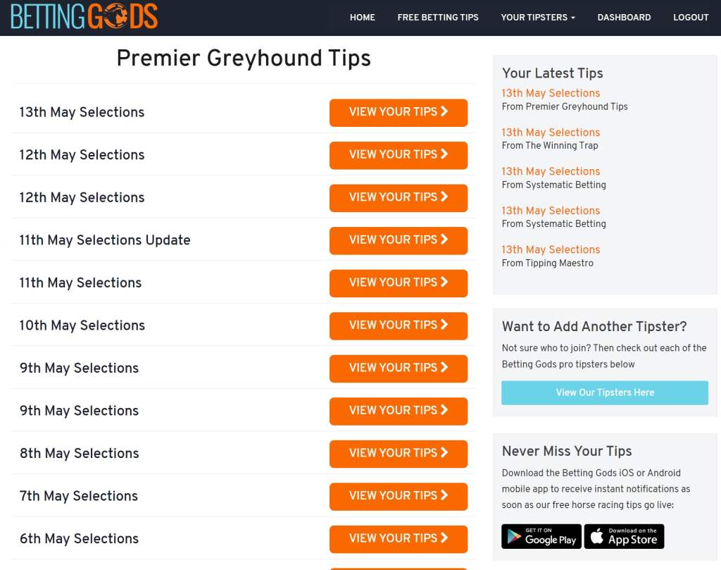 premier greyhonud tips