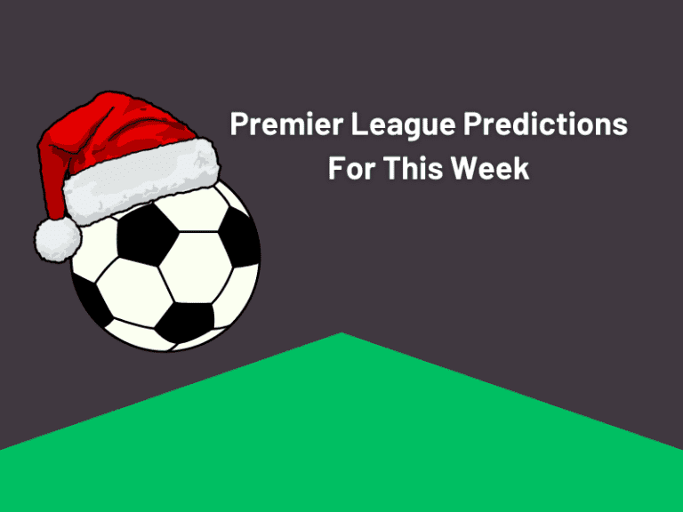 Premier League Predictions For This Week