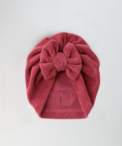 Turban Badstof Strik Kers