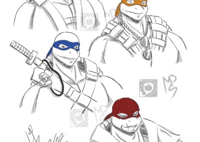 TMNT Sketches 2017