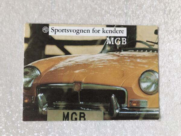 MGB brochure/sales brochure