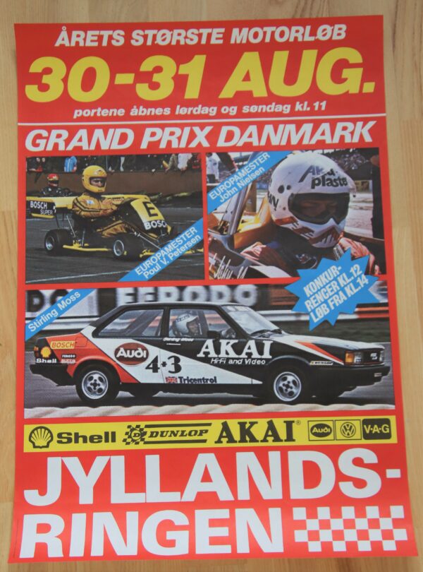 Grand Prix Danmark Jyllands-Ringen 1980 plakat/poster