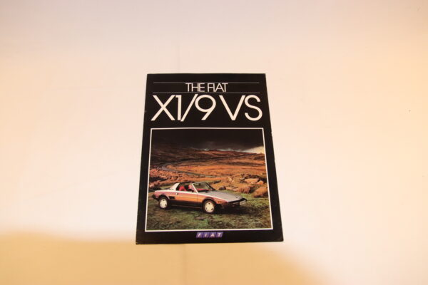 Fiat Bertone X1/9 VS brochure/sales brochure