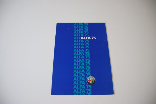 Alfa Romeo 75 brochure/sales brochure