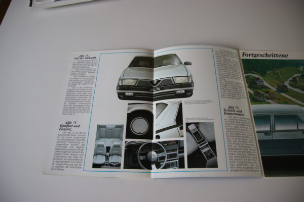 Alfa Romeo 75 brochure/sales brochure - Image 4