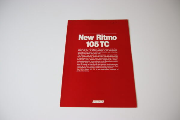 Fiat Ritmo Abarth 105TC 1983 brochure/sales brochure