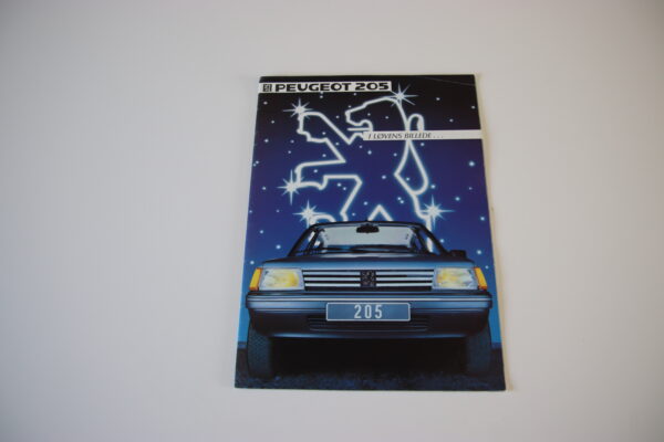 Peugeot 205 1984 brochure/sales brochure