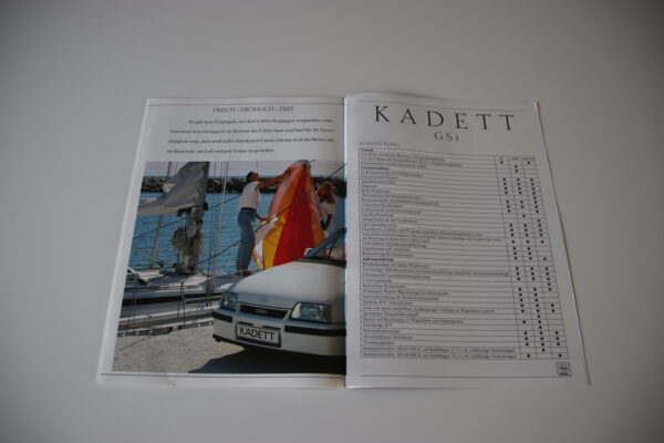 Opel Kadett GSi 1989 brochure/sales brochure - Image 7