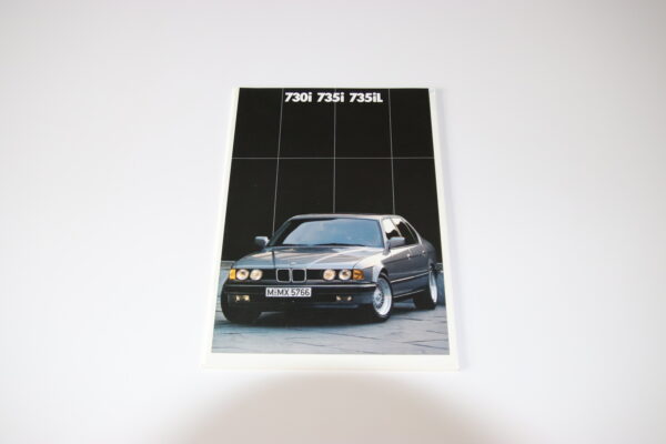 BMW 730i, 735i, 735iL 1987 brochure/sales brochure