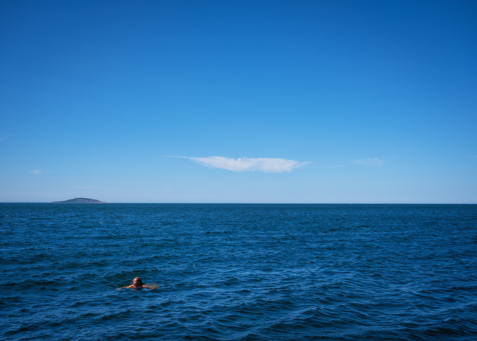 Swiming in the baltic sea