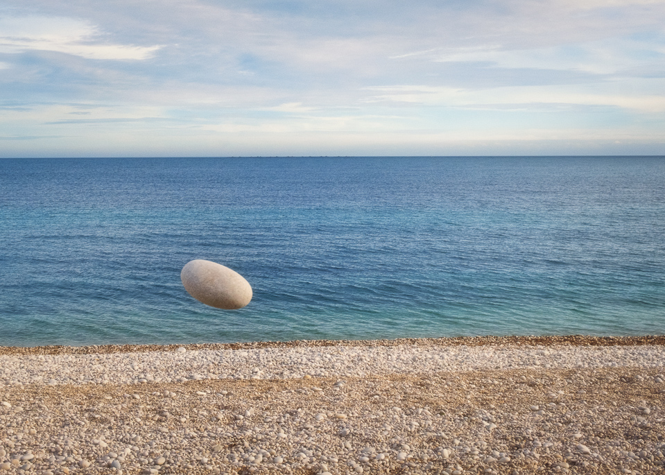 Flying stone