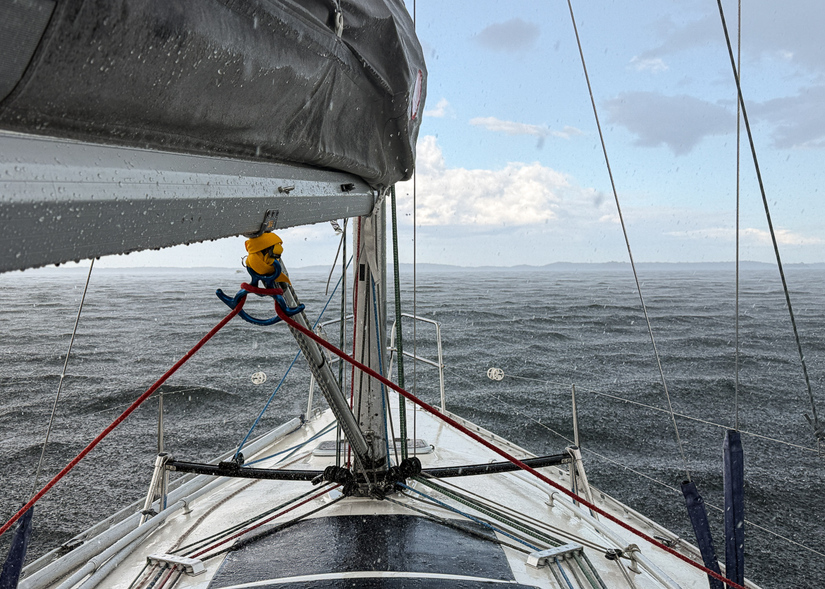 heavy rain at when sailing