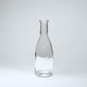 Glas flaske med bred fod