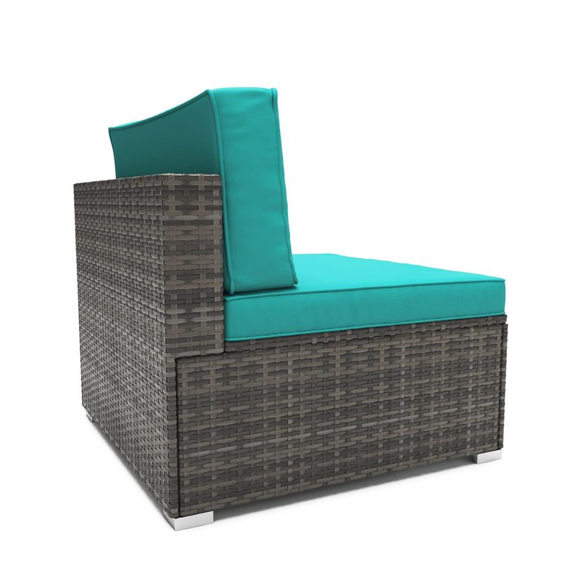 Mittelteil Rattanlounge grau-türkis M60 | Took Online Shop