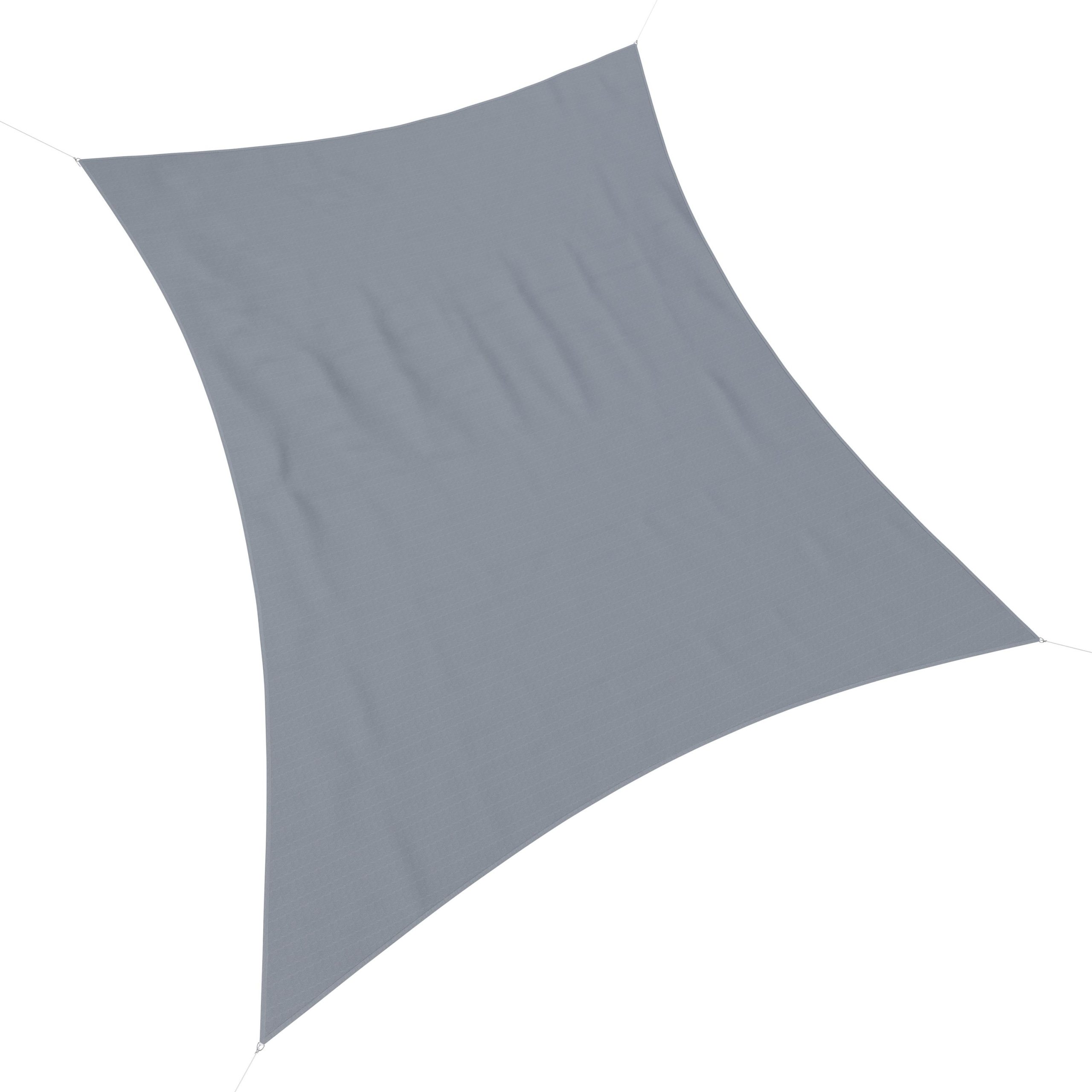 Sonnensegel 4 x 6 m grau