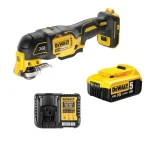 DeWALT DCS356N 18V Oscillerende Multiværktøj + Batteri 18V, 5.0Ah + Oplader