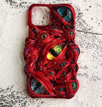 Evil-Eye red iPhone Case