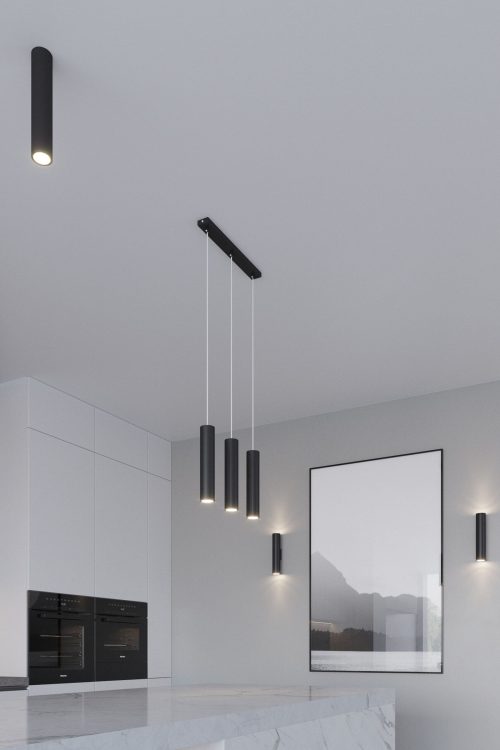 spot plafondlamp LAGOS 30cm Zwart - Afbeelding 8