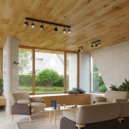 opbouw plafondlamp met 4 ronde spots OCULARE zwart - Afbeelding 6