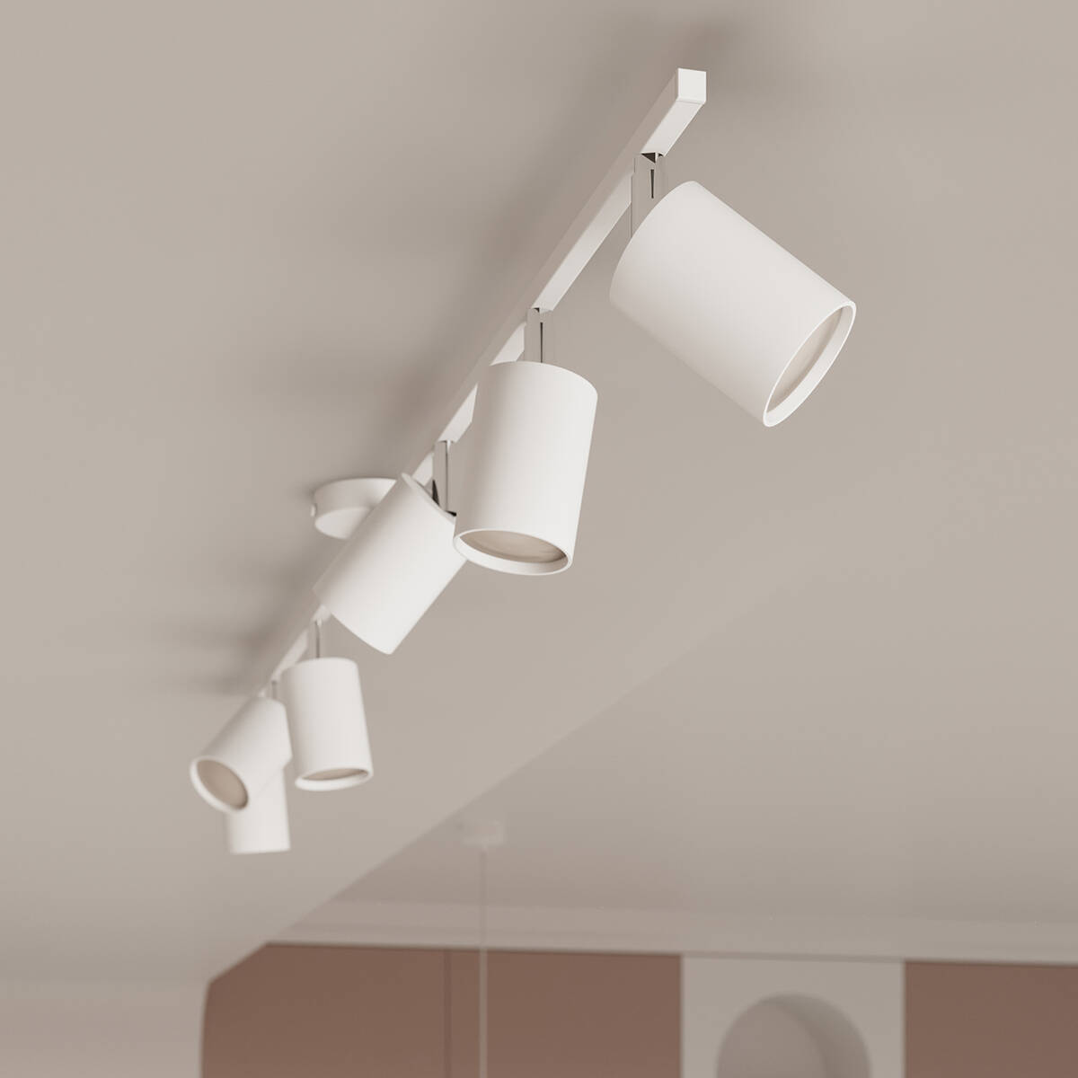 IMG_0340 Plafondlamp Lemmi Spots 6 wit - Afbeelding 1