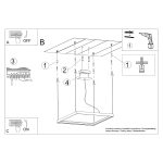 LED Hanglamp Nelya L – 110×110×150 cm, LED 4000 K, CRI 90 – wit aluminium - Afbeelding 6