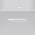 LED Hanglamp Nelya L – 110×110×150 cm, LED 4000 K, CRI 90 – wit aluminium - Afbeelding 2