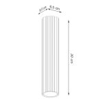 Plafondlamp KARBON 30cm zwart - Afbeelding 8