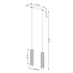 Hanglamp KARBON 2-lichts zwart LED Gu10 - Afbeelding 8