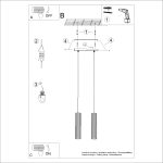 Hanglamp KARBON 2-lichts zwart LED Gu10 - Afbeelding 9