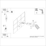 Wandlamp KARBON zwart met schakelaar - Afbeelding 8