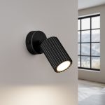 Wandlamp KARBON zwart met schakelaar - Afbeelding 3