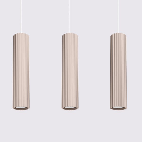 Hanglamp aan koord 3-lichts taupe KARBON - Afbeelding 5