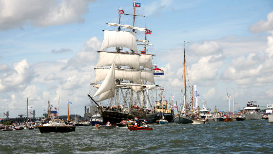 Sail Amsterdam парад кораблей Амстердам